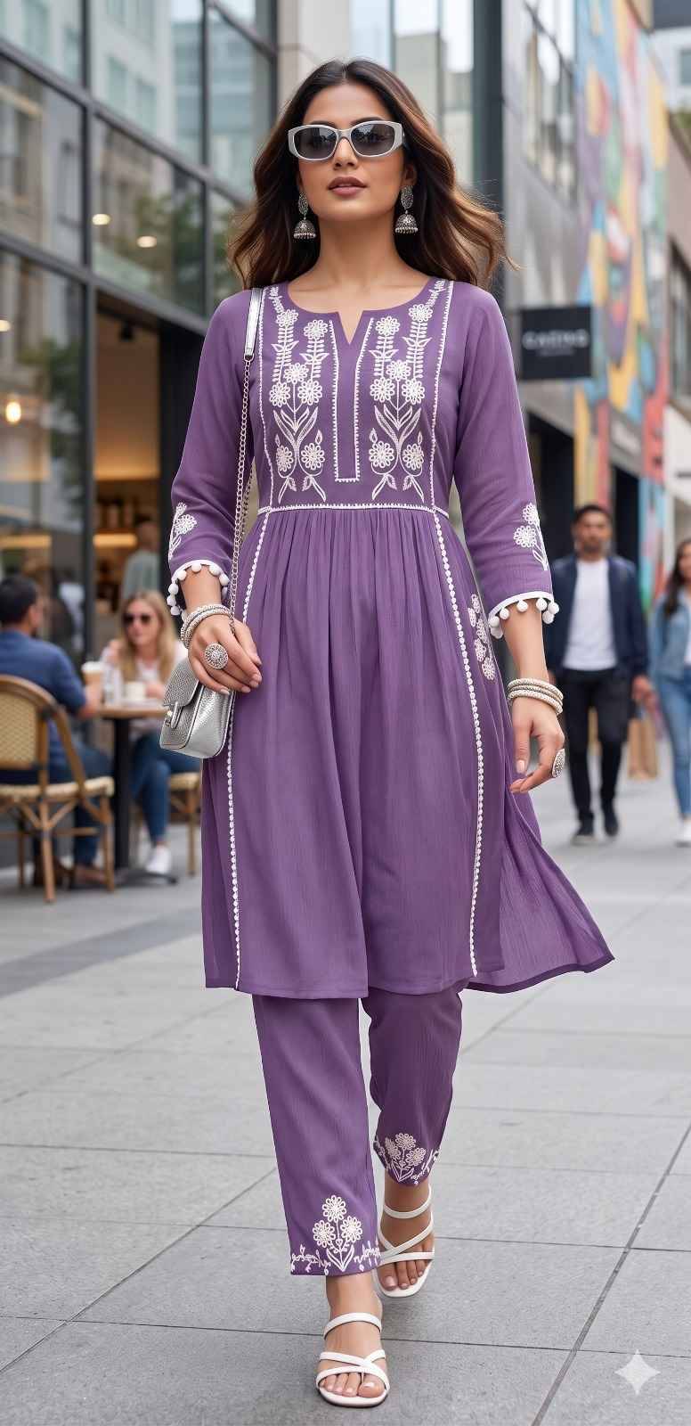 VENILA By Fashid 01 to 04 Designer Casuals Wear Collection Viscose Kurtis With Bottom Hand work At Wholesale Price